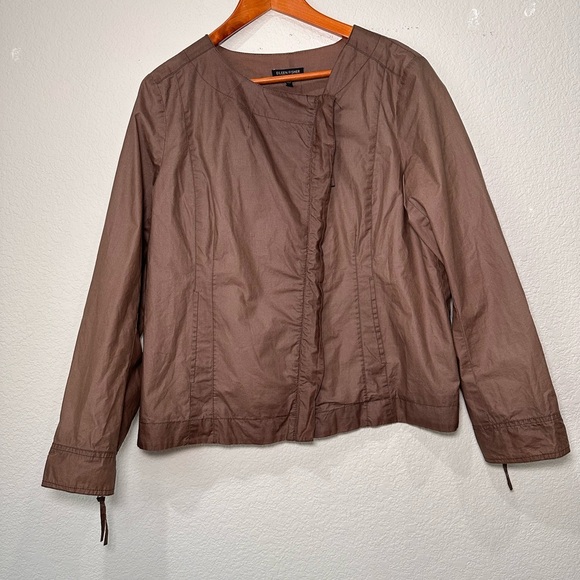 Eileen Fisher Jackets & Blazers - Eileen Fisher Chocolate Utility Jacket Large